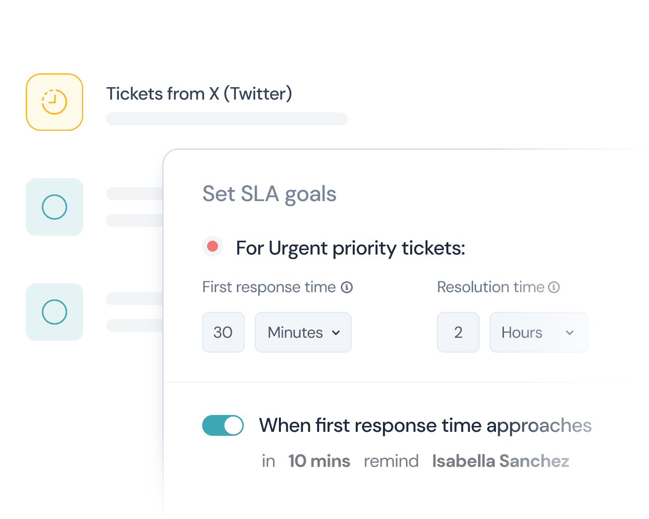 Règles de SLA et d’attribution